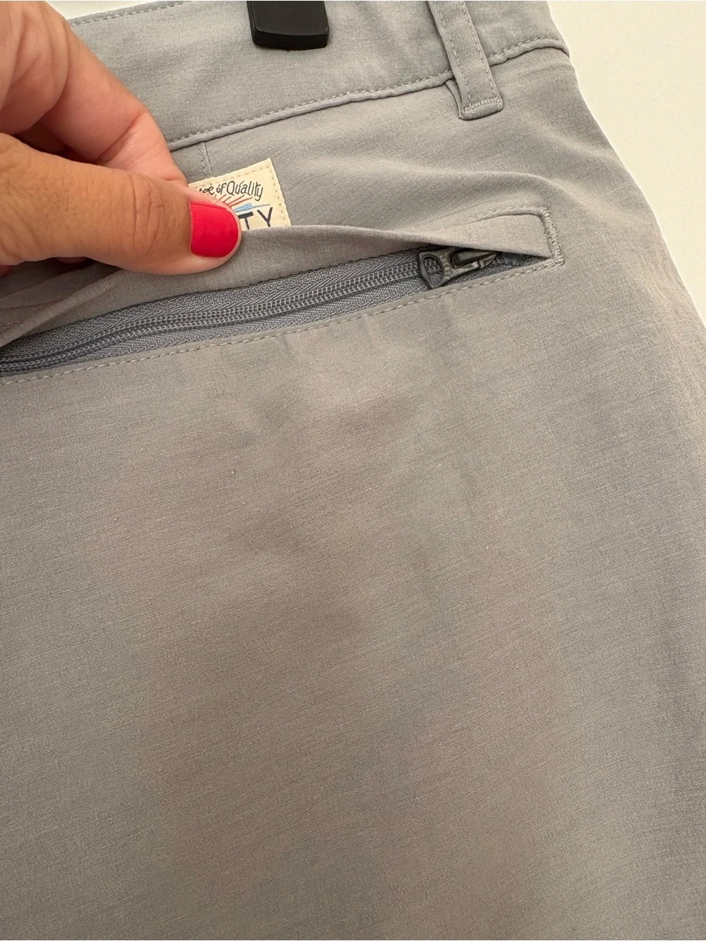 Faherty All Day Shorts Gray Men's size 33 waist - 5 inch